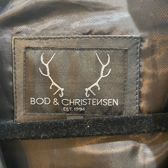 Bod & Christensen Black Leather Jacket - Picture 4 of 5
